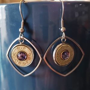Handmade bullet earrings